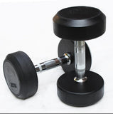 20KG ERGONOMIC FIXED RUBBER COATED DUMBBELL PAIR