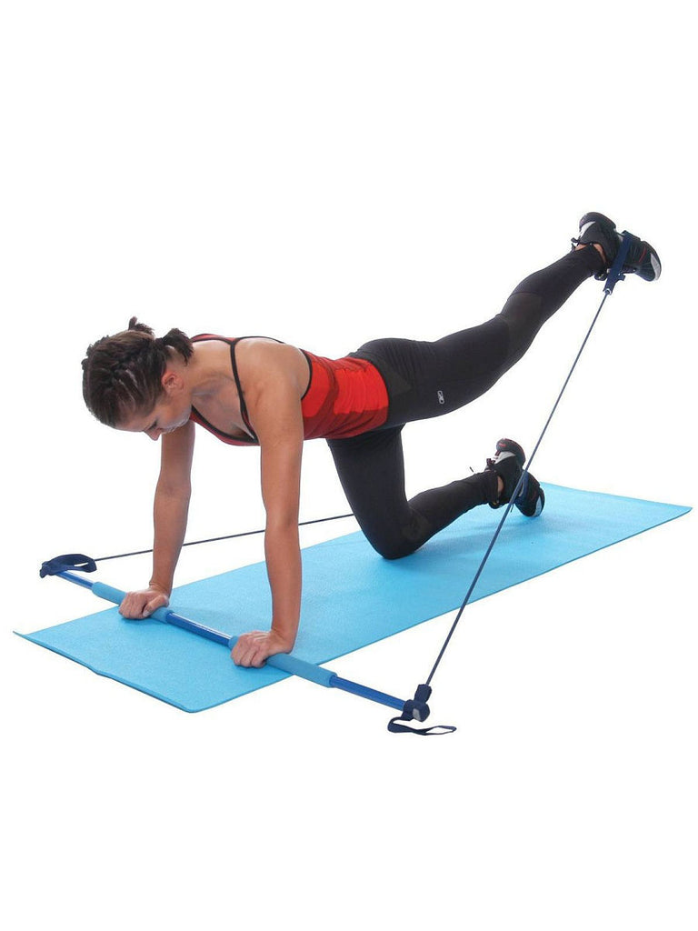 Fit Stick Pilates Alloy Bar Kit with Resistance Band Adjustable