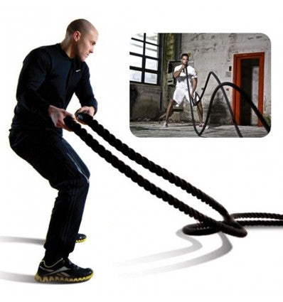 1.5 inch Training Rope Battle Rope Workout Training Undulation Rope, 50ft Length Fitness Battle Rope Heavy Duty Gym Fitness Workout Combat Battle