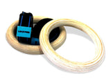 LIVEPRO WOODEN GYMNASTIC CALISTHENICS RINGS