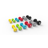 5KG STUDIO VINYL DUMBBELL COLOURED SET PAIR LIVEPRO