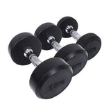 20KG ERGONOMIC FIXED RUBBER COATED DUMBBELL PAIR